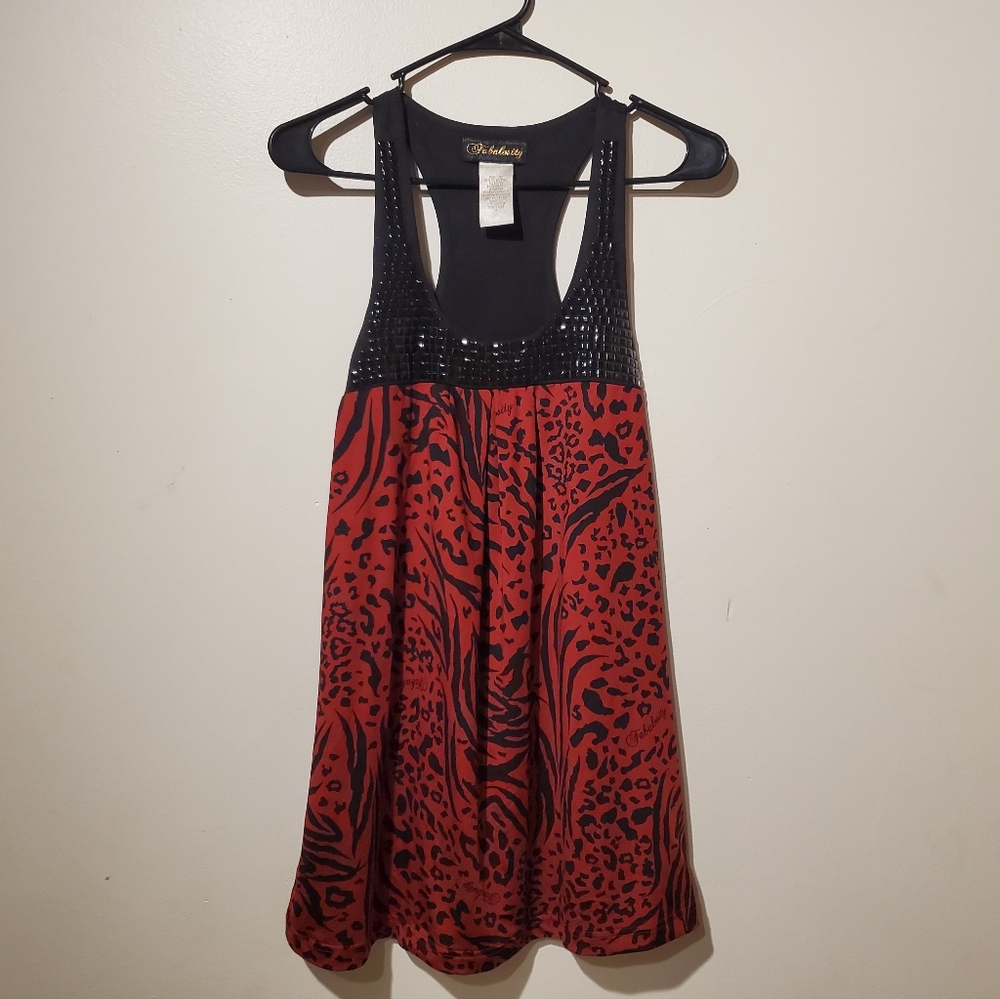 Leopard tunic top